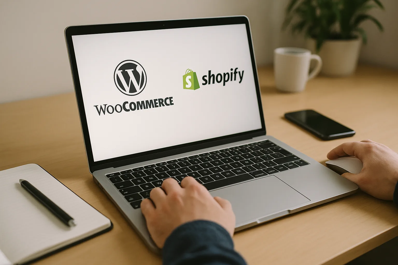 Kuvituskuva artikkeliin: WooCommerce vai Shopify? Näin valitset verkkokauppa-alustan